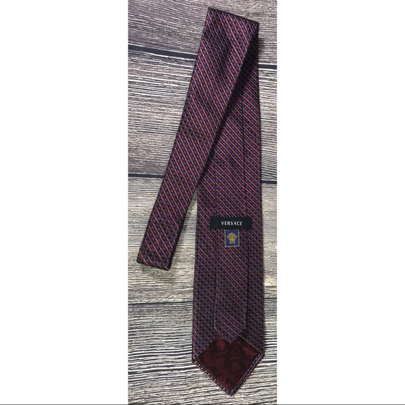 Versace Men’s 100% Silk Necktie Tie - Picture 3 of 4
